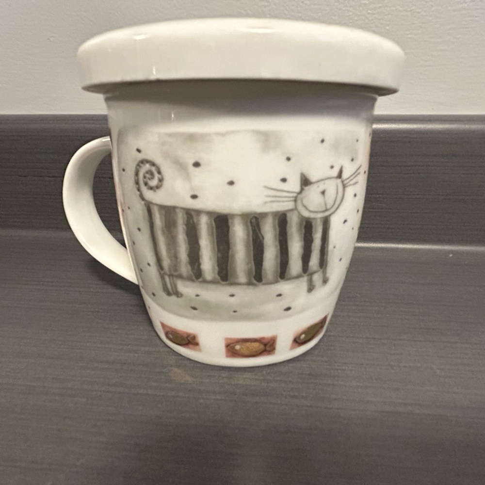 Whimsical Cat Design Mug